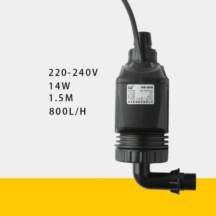 Pompa Pengganti Filter Canister HW 604B 14 Watt 800 LPH