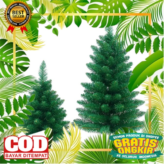 MYSTYLE POHON NATAL KECIL UK 60 CM/90 CM CHRISTMAS TREE HIJAU POHON NATAL UKURAN KECIL// NATAL / POH