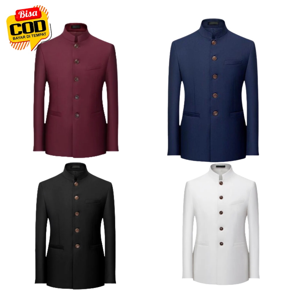 JASKO POLOS JASCO MANDARIN BAHAN HIGHTWIST TEBAL FULL FURING JAS PRIA JASCO