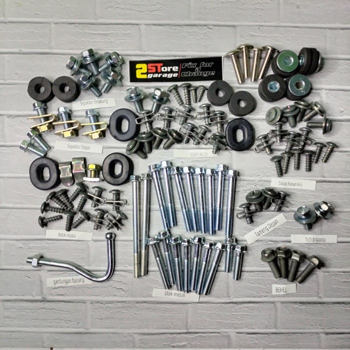 COD Baut Jupiter Z Burhan Fullset / Baud Yamaha Jupiter Z Full Body - Blok Mesin