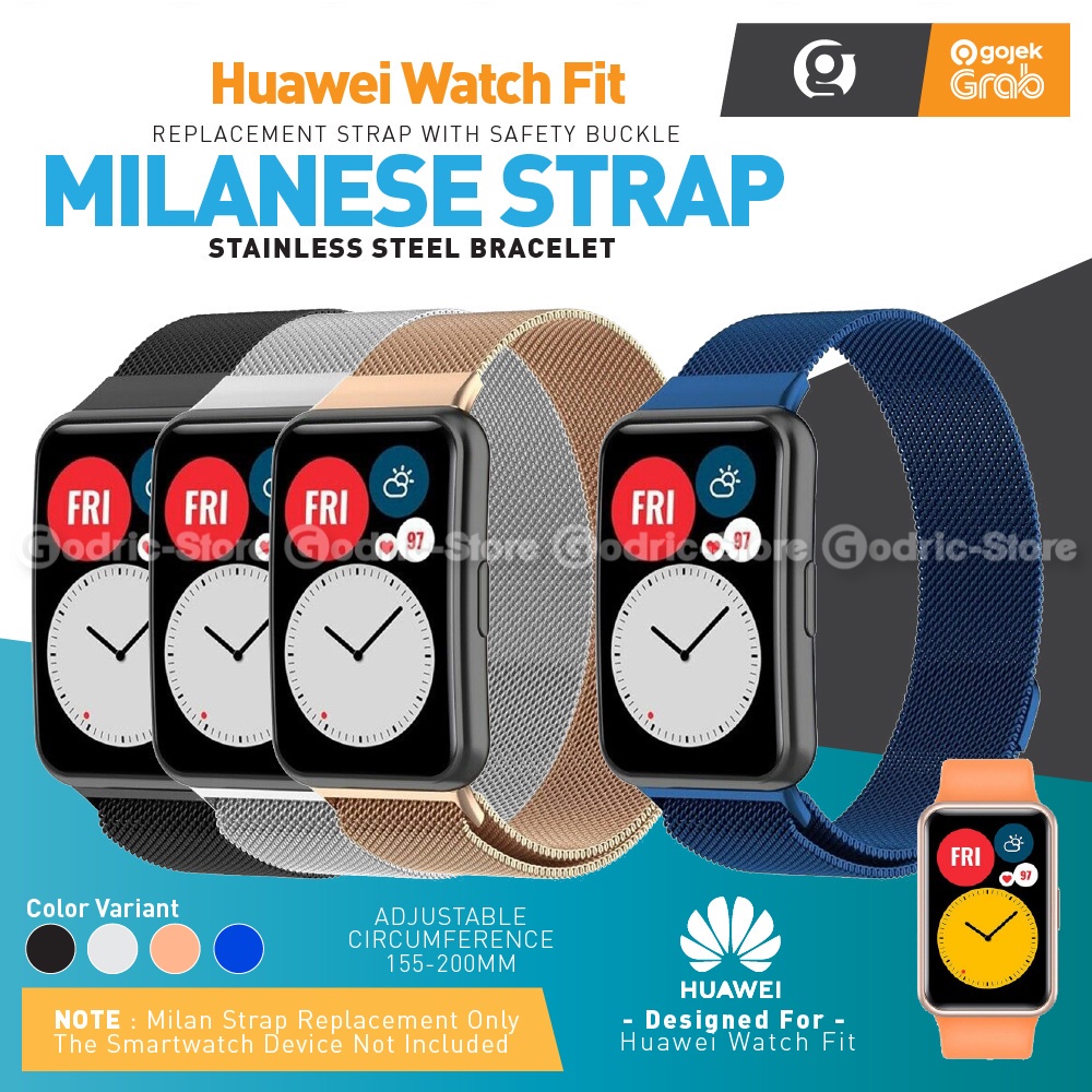Stainless Steel Strap Milan for Huawei Watch Fit / Fit SE (Tali Jam Smartwatch)
