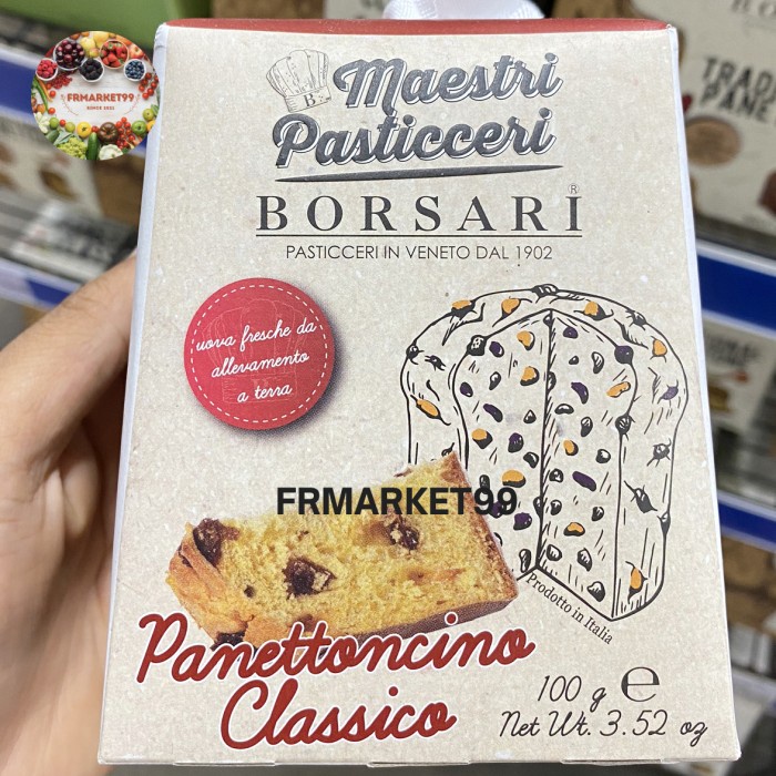 

Borsari Panettone Classico Mini / Kue Natal / Cake Christmas / 100 grm