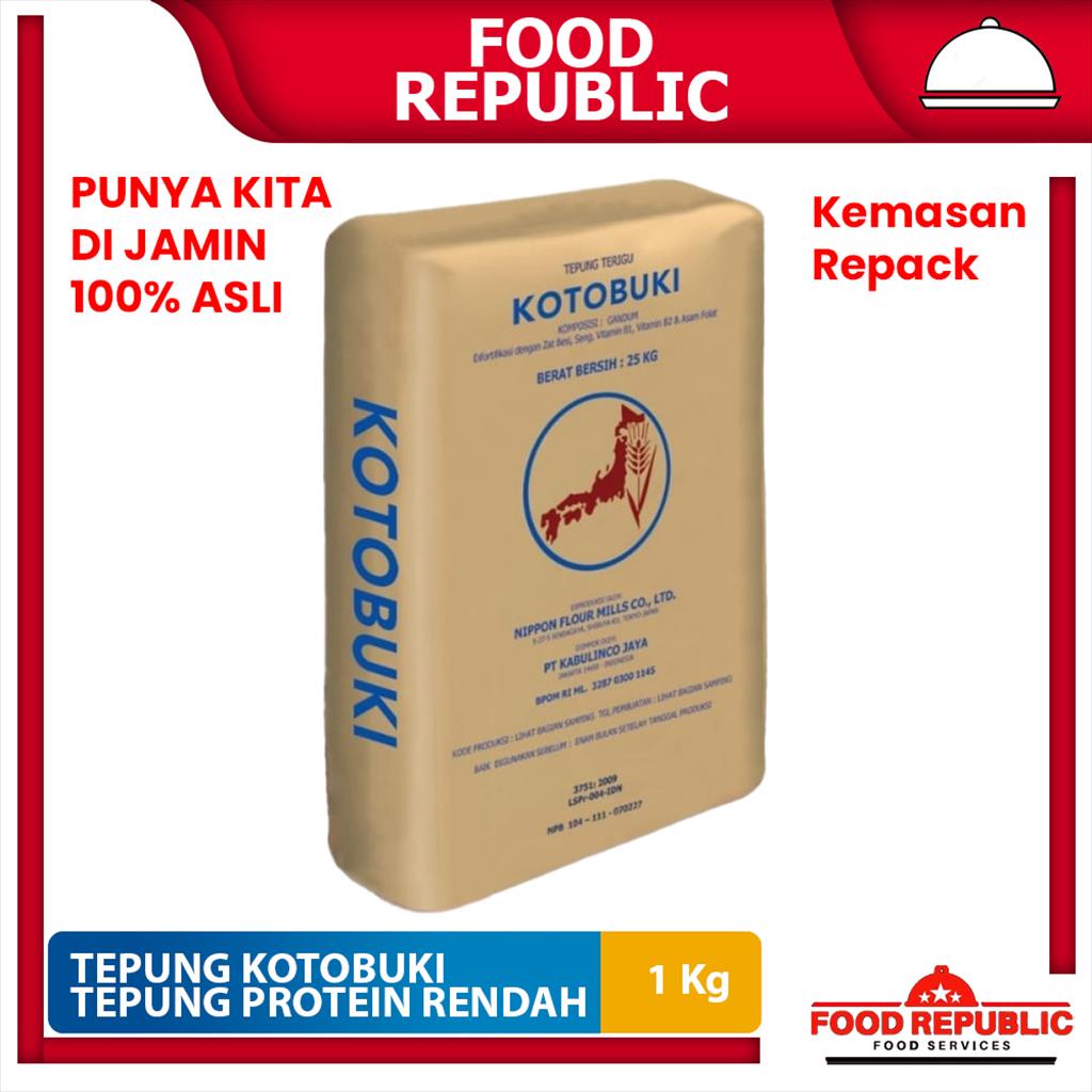

Tepung Kotobuki 1 Kg Tepung Protein Rendah Halal Import