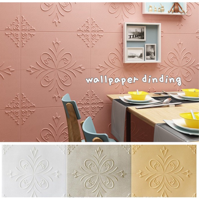 HL0210 Wallpaper Plafon Dinding Langit Atap Kamar Tidur Wallpaper 3d Motif Bunga