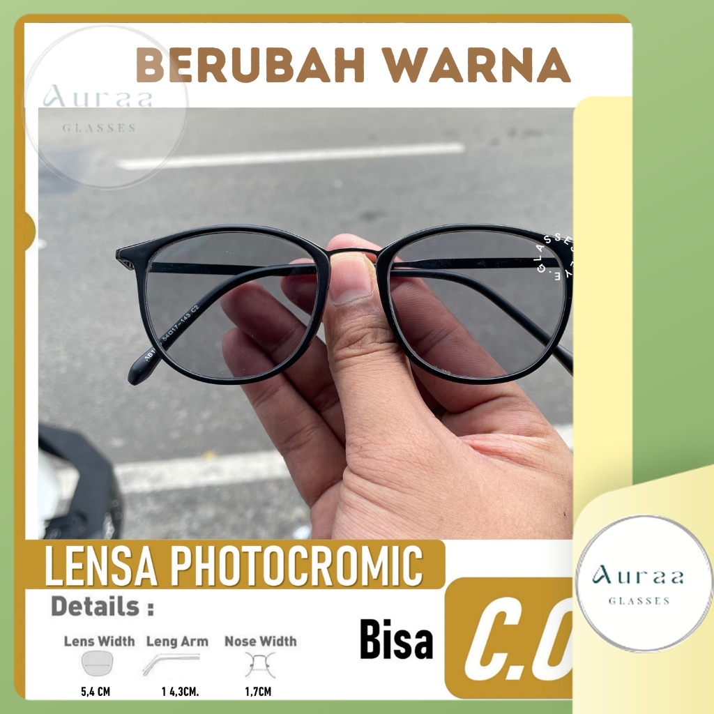 Kacamata Lensa Photocromic Minus 1056