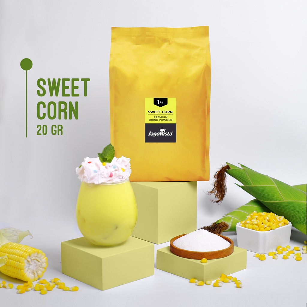 Jagorista Sweet Corn / Jagung Manis / Jasuke 1 Kg Bubuk Minuman / Premium Bubble Drink Powder