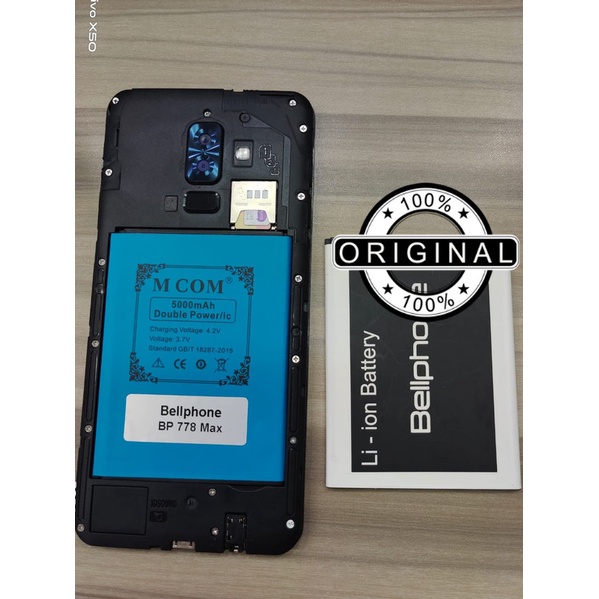 Battery Batre Baterai Double Power Mcom Bellphone BP778 Max - BP 778 Max Kapasitas 5000 mah