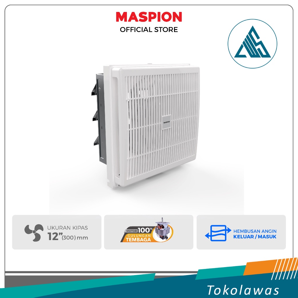 TOKO LAWAS, Maspion Exhaust Fan Kipas Angin Hexos 12 Inch MV-300 NEX