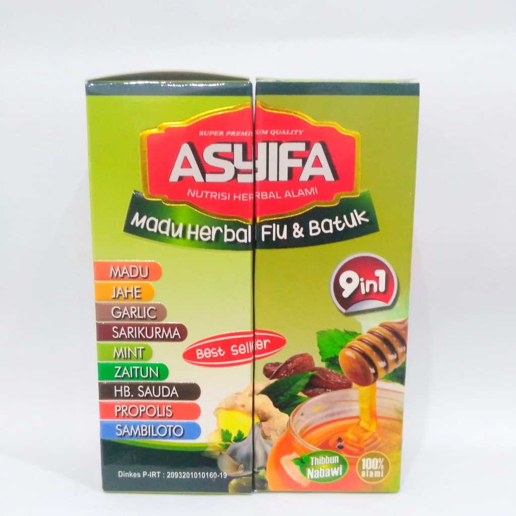 

Paket 2 botol! Asyifa Madu Herbal Flu dan Batuk 9in1 Original