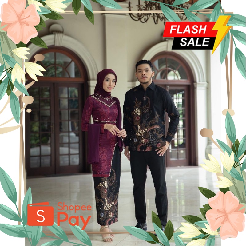 SALE 12.12 | SISILIA -  HANNA KEBAYA COUPLE SET TUNIK MODERN | BUSANA LAMARAN WISUDA TUNANGAN TERBAR