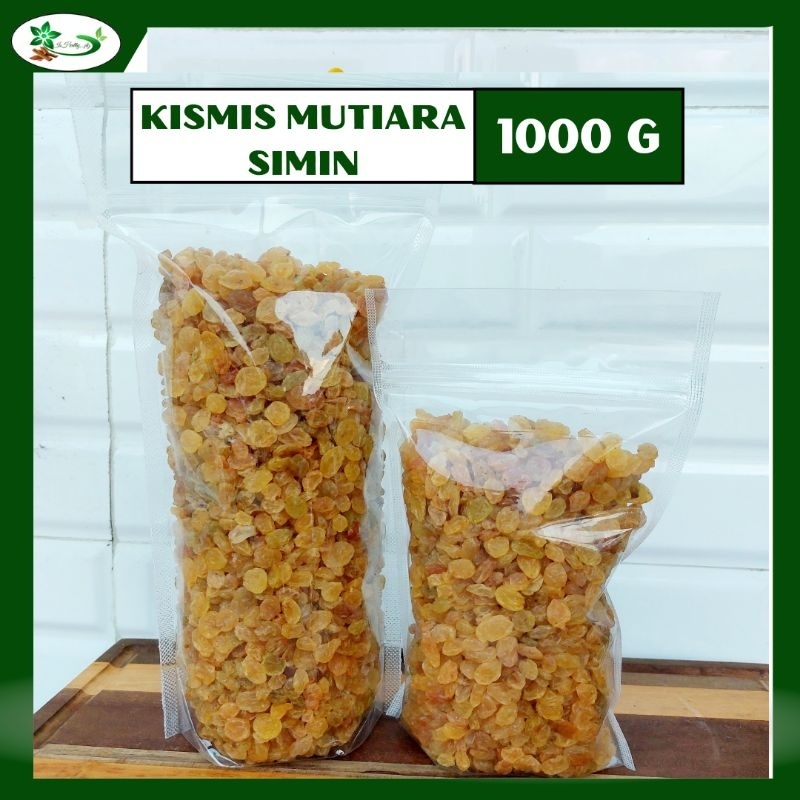 

KISMIS MUTIARA | GOLDEN RAISIN SIMIN ORGANIK 1 KG