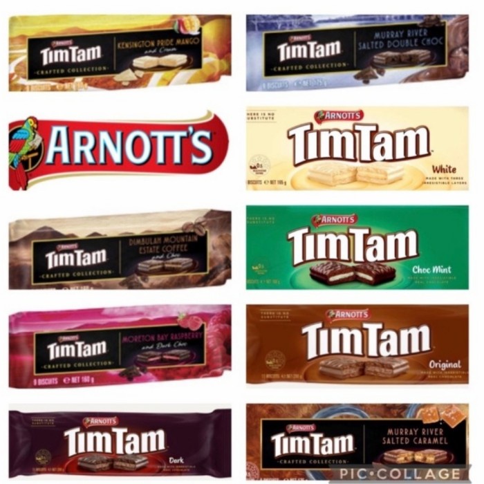 

Australia Arnott's TimTam Chocolate Cokelat Tim Tam Original Salted Da - Random