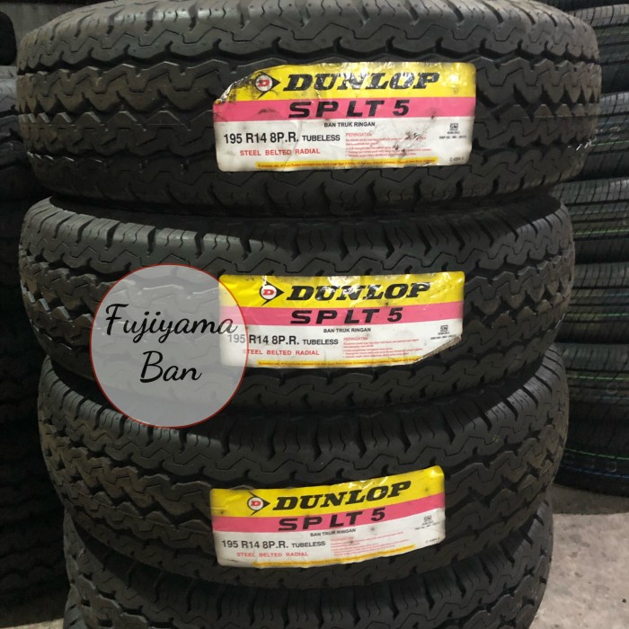 Ban Mobil Dunlop LT5 195 R14 14 8PLY LT 5 L300 Traga Muatan