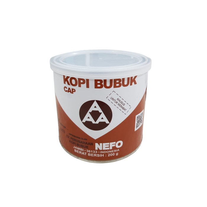 

KOPI AAA KHUSUS KERABAT 200G BUBUK HITAM ASLI NEFO AAA JAMBI 200G