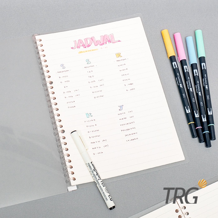 

Slim File Binder Notebook B5 TRG - Buku Tulis Catatan Transparan TRG