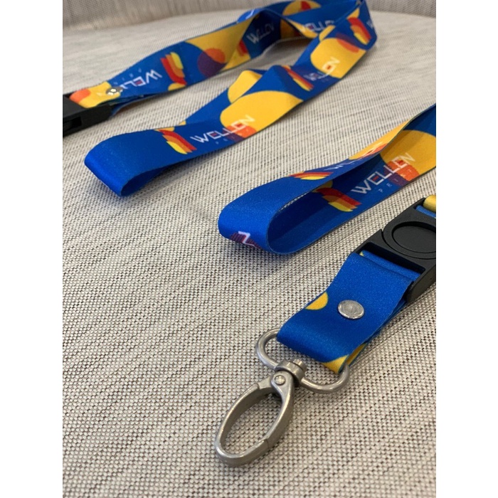 

Cetak Lanyard Custom Print 2 Sisi | Tali / Gantungan ID Card Satuan