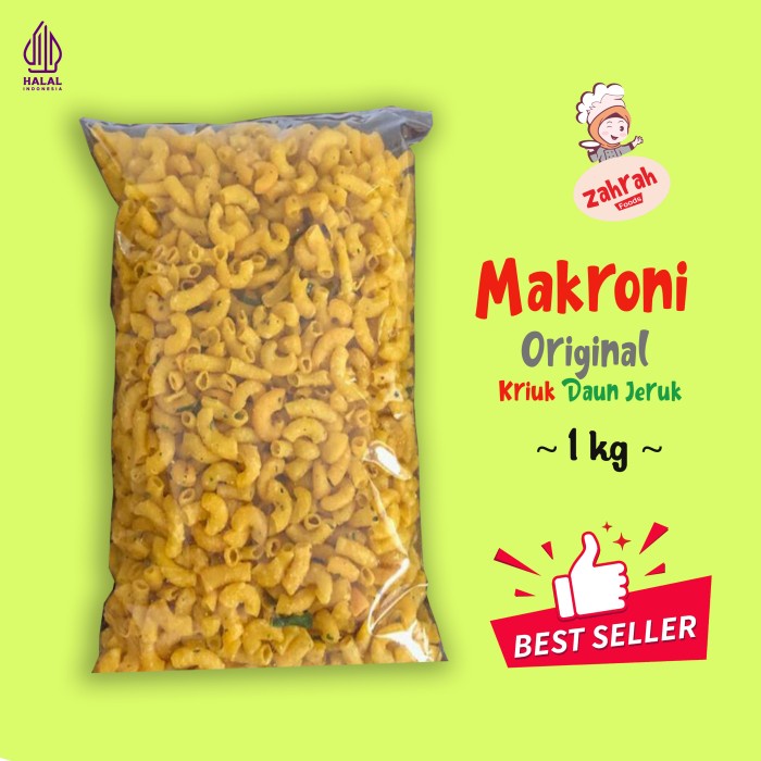 

Makroni Original 1 Kg - Gurih Kriuk / Camilan Instant