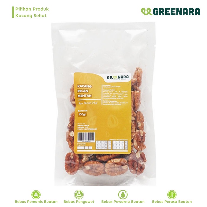 

[KUALITAS TERBAIK] Kacang Pecan Mentah 100gr / Raw Pecan Nuts Termuarah