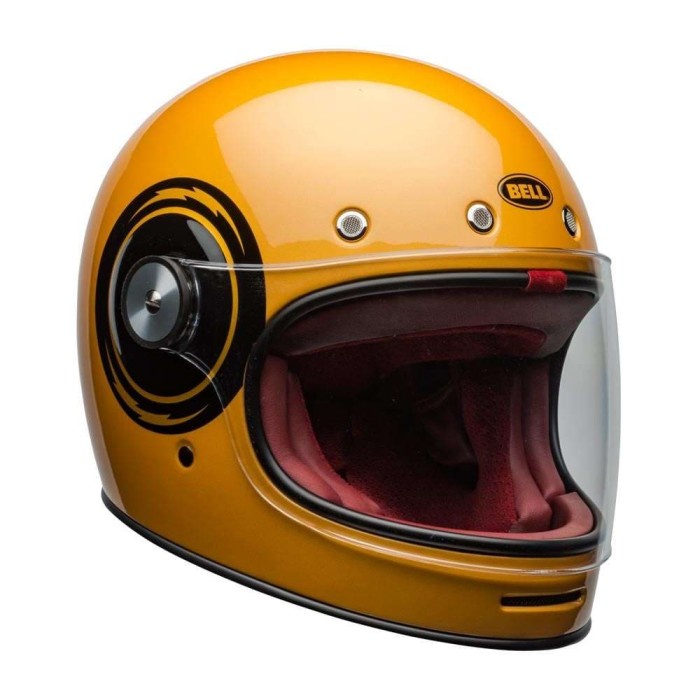 HELM- BELL BULLIT GRAPHICS BOLT YELLOW | HELM MOTOR FULL FACE |ORIGINAL BELL