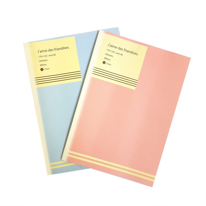 

FM - BEST SELLER NCL Notebook / Buku Catatn Semi B5 - Blue/Pink - Biru Muda
