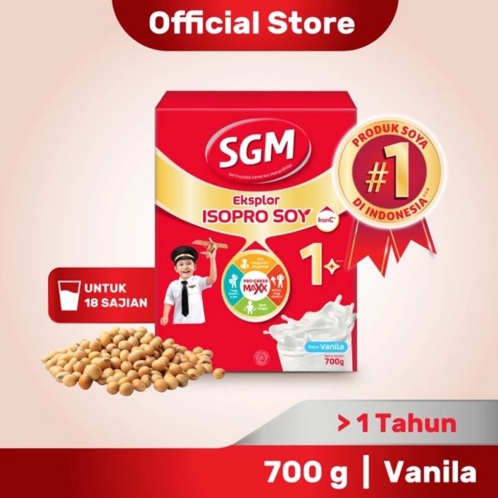 SGM Eksplor Isopro Soya 1+ 700gr - Susu Anak DIatas 1 Tahun