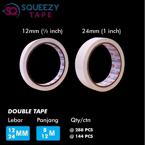 

Double Tape 1/2" SQUEEZY / Doubletape DT-SQ12