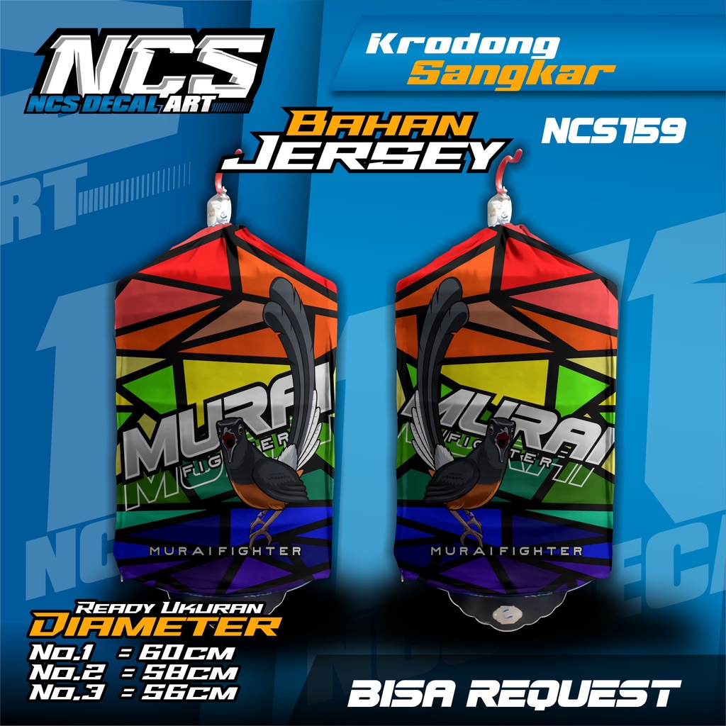 Kerodong MURAI BATU Motif Krodong SANGKAR murai batu Penutup sangkar Mengatasi OB Murai