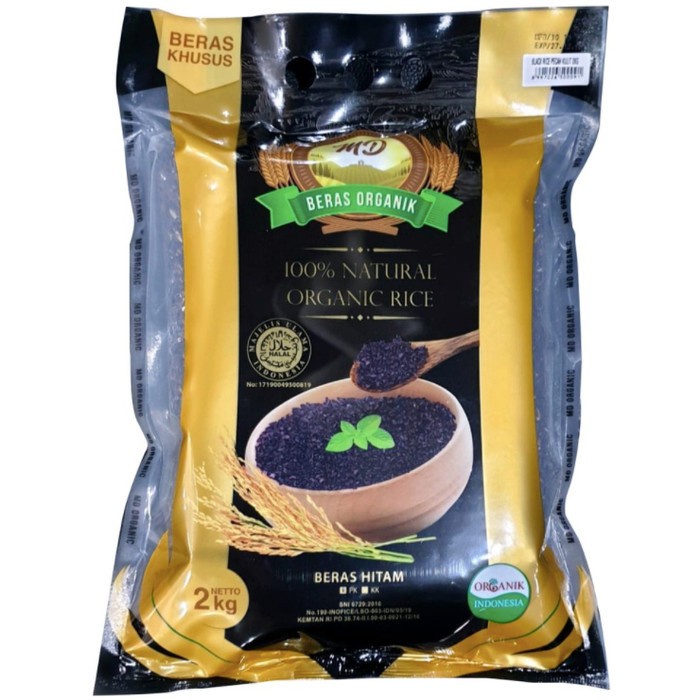 

MD BERAS ORGANIK HITAM 2 KG - ORGANIC BLACK RICE - KUPAS KULIT