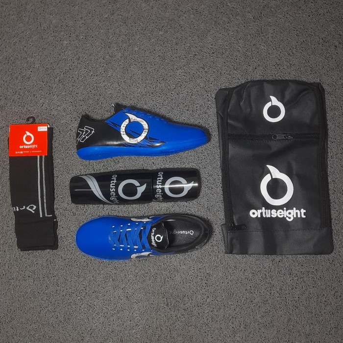 Terlaris ✨ -Paket Komplit Sepatu Futsal Anak Ortus 1 Set - Putih pink, 33