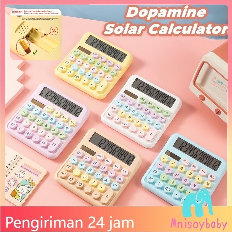 

【COD】Kalkulator Tenaga Surya Layar LED Besar Keyboard Mekanik Kalkulator Hemat Energi Portabel Auto Shut Off Hitung Kalkulator 12-Digit Macaron Multicolor Electronic Calculator