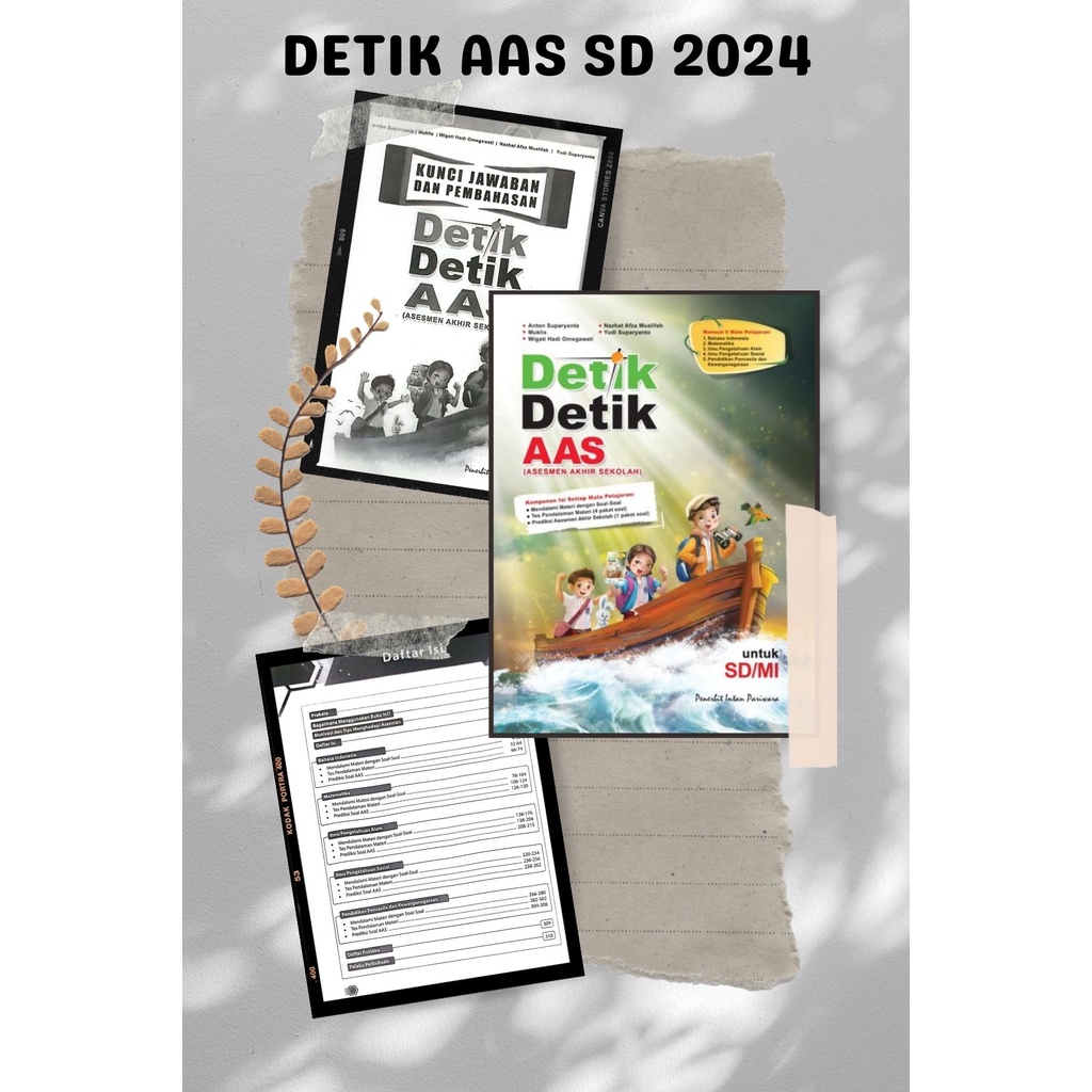 Buku Detik Detik AAS SD 2023/2024 Intan Pariwara
