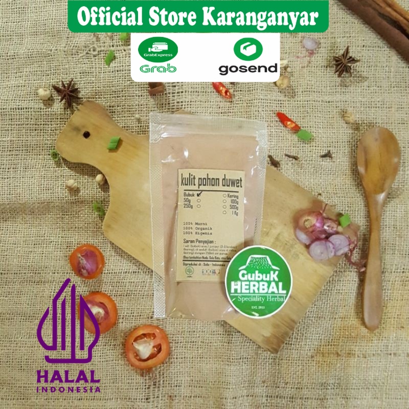 

KULIT POHON DUWET BUBUK 250 GRAM /Syzygium Cumini / BUBUK HALUS / MURNI TANPA CAMPURAN
