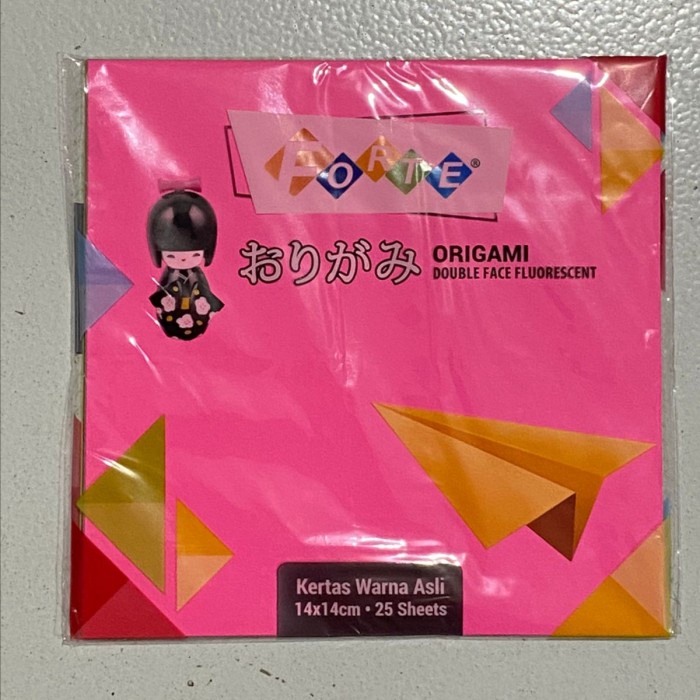 

Kertas Lipat Forte Tanggung Isi 25 Lembar / Origami Warna 2 Sisi 14x14