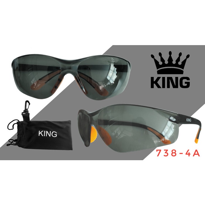 KACAMATA LAS SAFETY GOGGLES 738-4A KING+ SARUNG