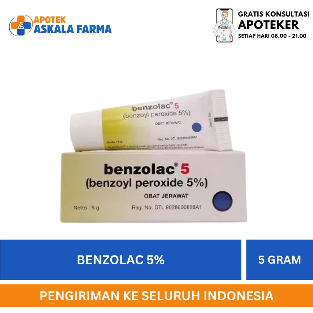 Benzolac 5% Gel - Benzolac 5% - Menghilangkan jerawat