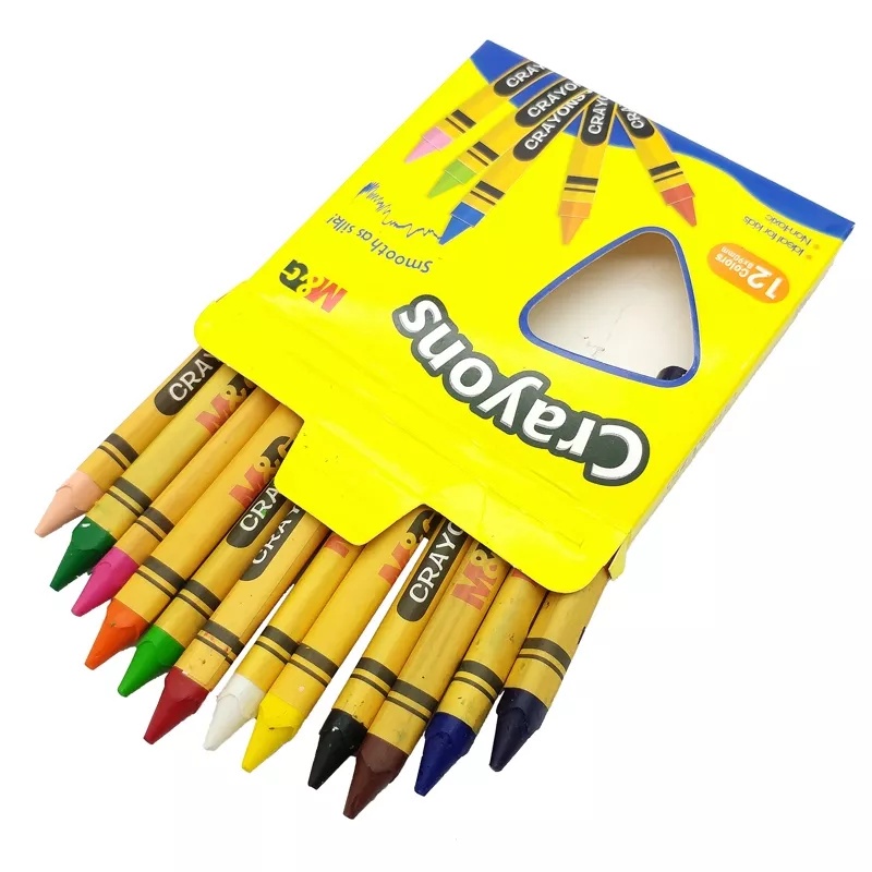 

M&G Crayon Krayon 12 Warna Bentuk Bulat / Alat Mewarnai Crayon Round