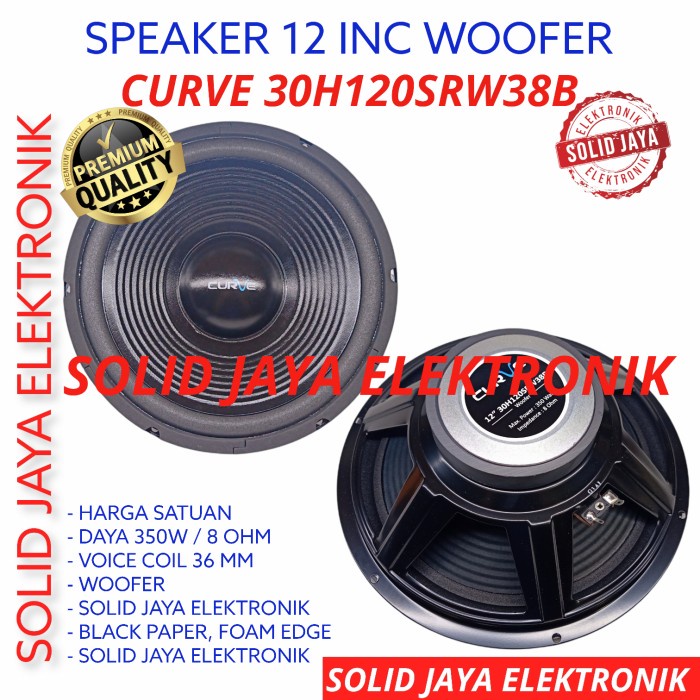 SPEAKER CURVE 12 INC WOOFER 30H120SRW38B 350W 10INC INCH IN 12" WOFER -RZ15