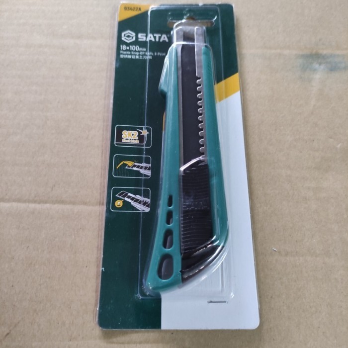 

SATA 93422A Pisau Cutter Plastic Snap-Off Knife 8-Point 18X1 mm