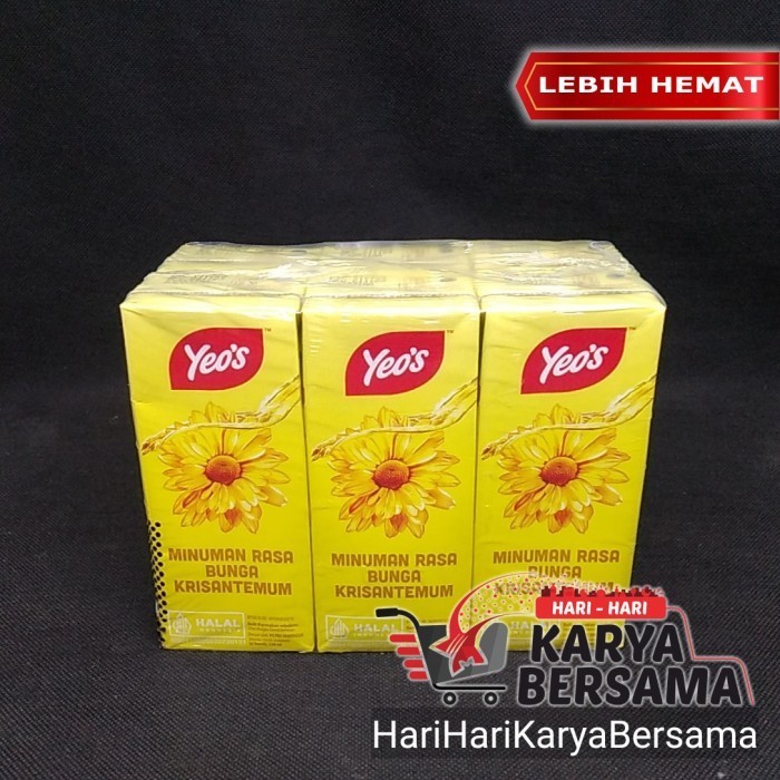 

YEO'S CHRYSANTHEMUM MINUMAN TEH BUNGA PACK ISI 6'S X 250ML