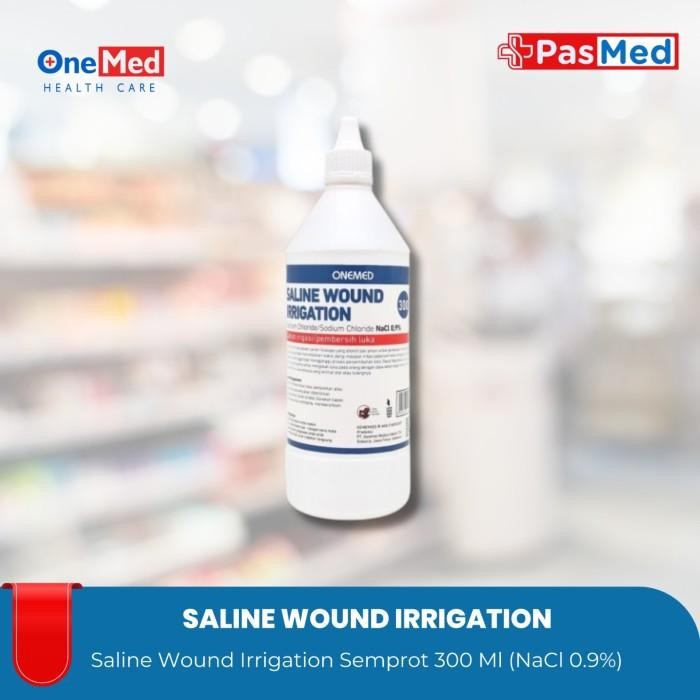 ONEMED Saline Wound Irrigation Semprot 300 Ml (NaCl 0.9%)