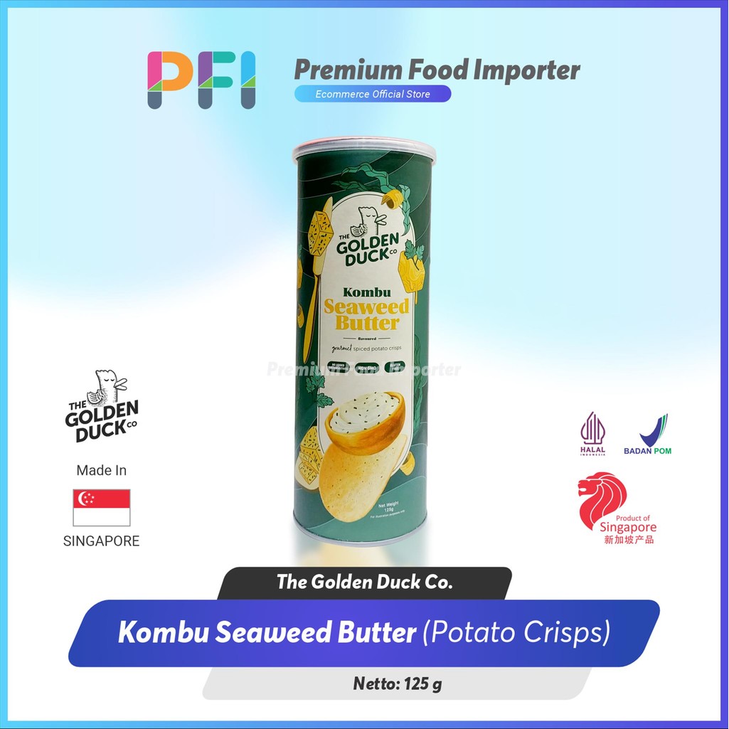 

The Golden Duck Potato Chips Kombu Seaweed Butter 125gr