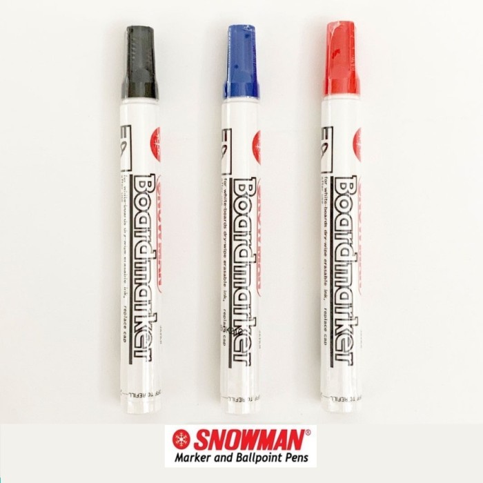 

Spidol White Board Snowman BG-12 - Hitam