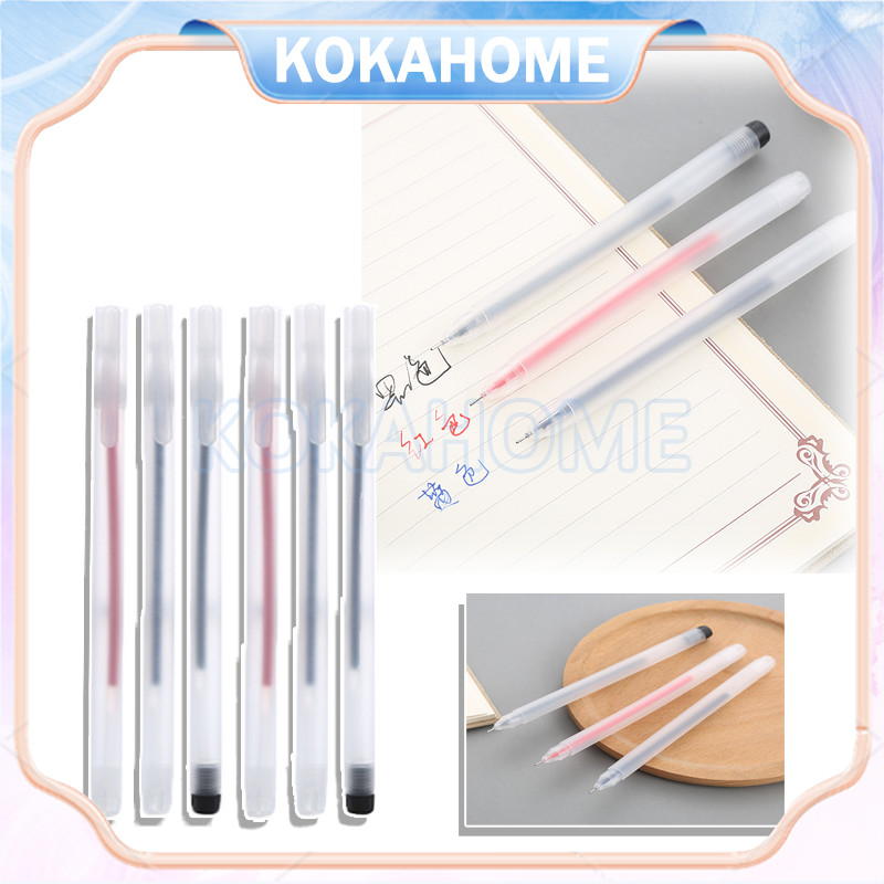 

pulpen gel 0.5mm bolpoin pena/ pulpen tinta gel cair/ pena transparant pen gel