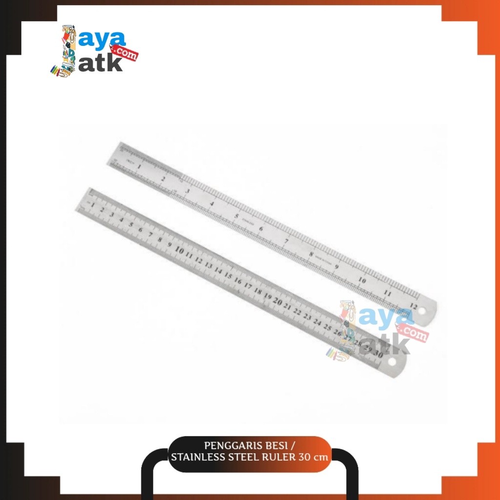 

Penggaris Panjang Besi / Stainless Steel Ruler 30 cm