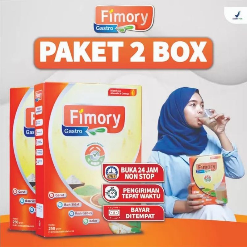 

PAKET 2 BOX Fimory Gastro Sereal Umbi Garut Meredakan Asam Lambung, Gerd dan maag Akut Original
