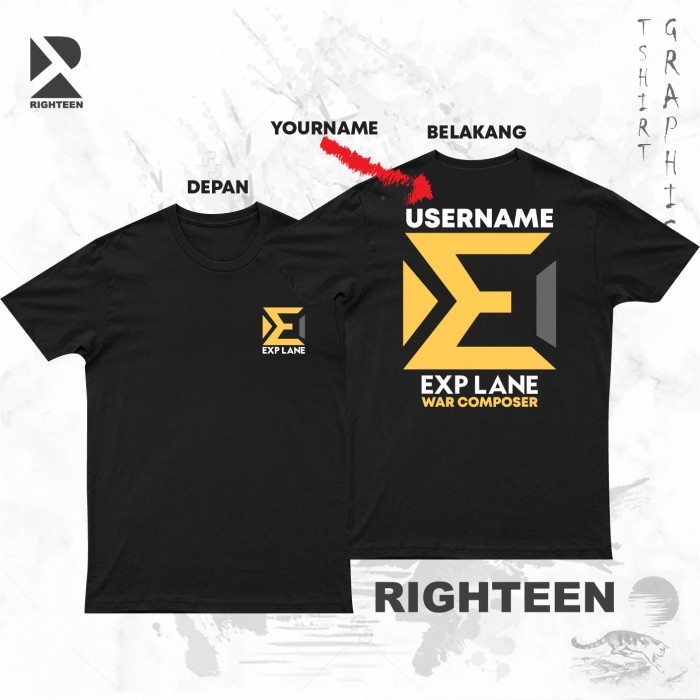 KAOS GAME MOBA MOBILE LEGEND MLBB ML HERO ALL ROLE BAJU PRIA WANITA V2 - ALL ROLE