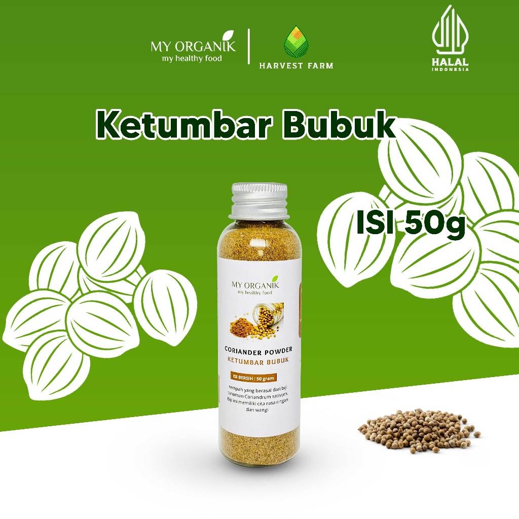 

My Organik Ketumbar Bubuk Organik Murni 50gr Coriander Powder Premium