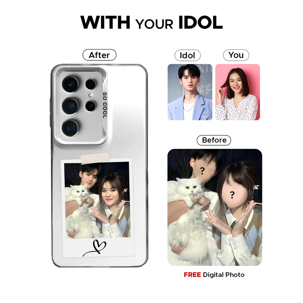 Casing Case Hp Custom Case (CS) WITH YOUR IDOL KPOP Hardcase Phone Case Case Casing Birthday Custom 