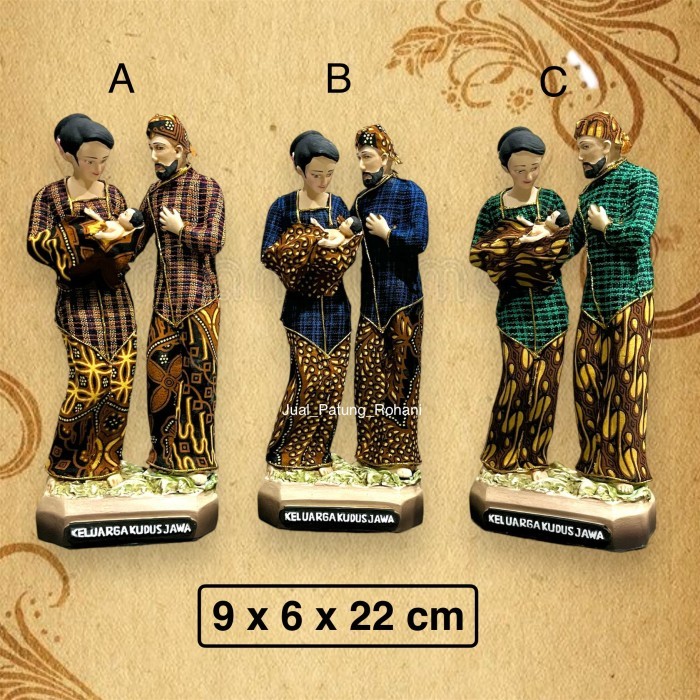 "SKY.LD" -  DISKON Patung Keluarga Kudus Jawa 22 cm kain - B