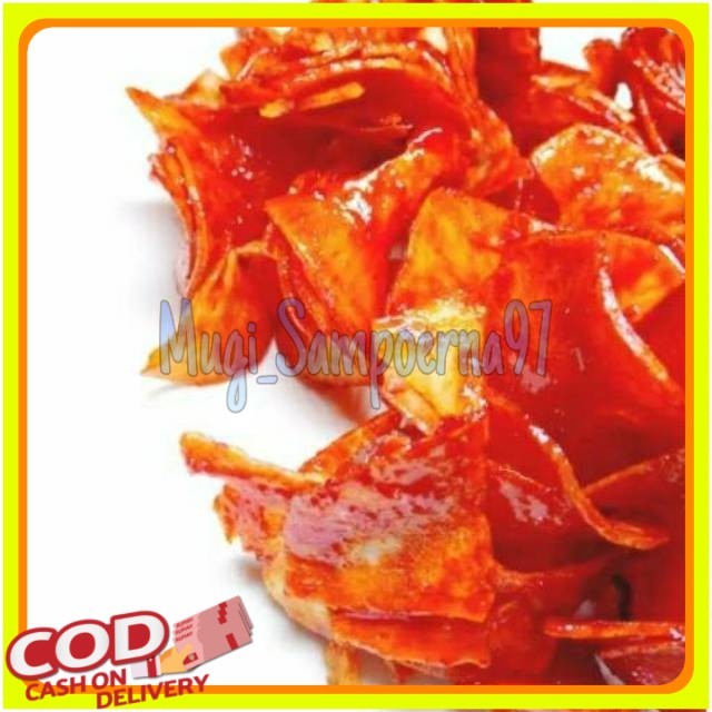 

1kg Keripik singkong doyan balado pedas basah